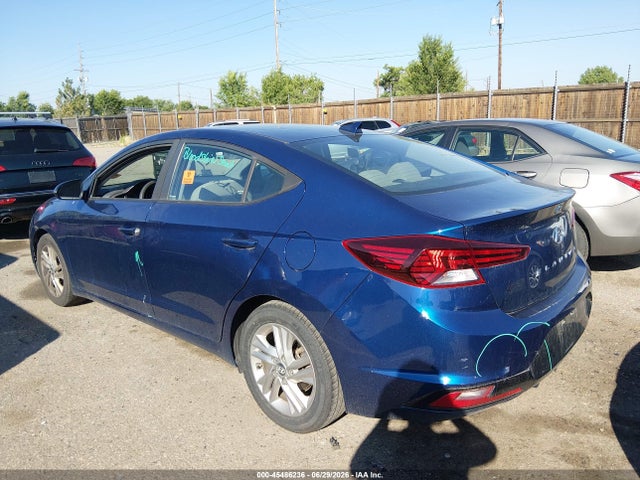 2019 Hyundai Elantra Sel მანქანა იყიდება აუქციონზე, vin: 5NPD84LF1KH439859, აუქციონის ნომერი: 45486236