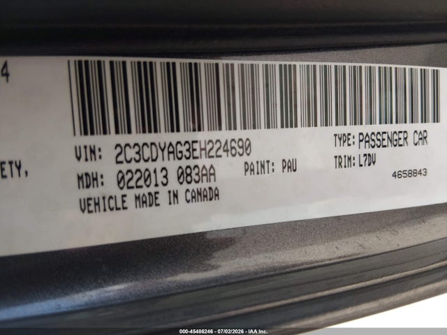 Dodge Challenger Sxt 2014 2C3CDYAG3EH224690 Image 9