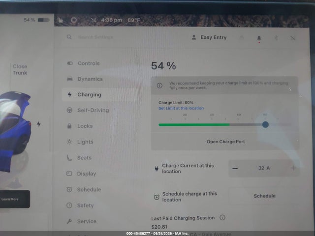45486277 :رقم المزاد ، 5YJ3E1EAXNF374145 vin ، 2022 Tesla Model 3 مزاد بيع
