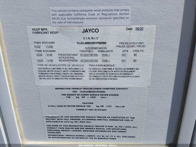 Jayco Eagle 2022 1UJCJ0BS2N1P50090 Image 9