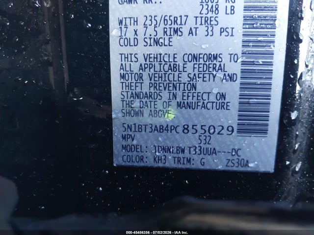 Продаж на аукціоні авто 2023 Nissan Rogue S Intelligent Awd, vin: 5N1BT3AB4PC855029, номер лоту: 45486356