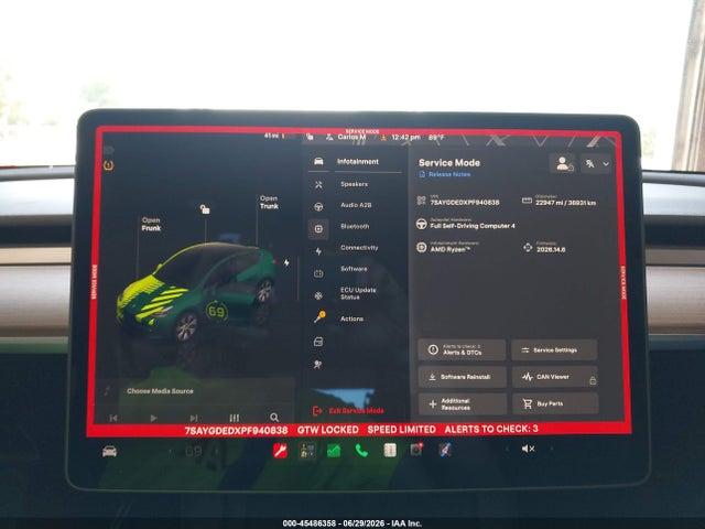 7SAYGDEDXPF940838 Tesla Model Y Rwd