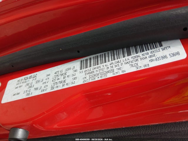 Aukcja sprzedaży 2016 Ram 3500 Tradesman, vin: 3C63R3AT6GG304556, numer aukcji: 45486359