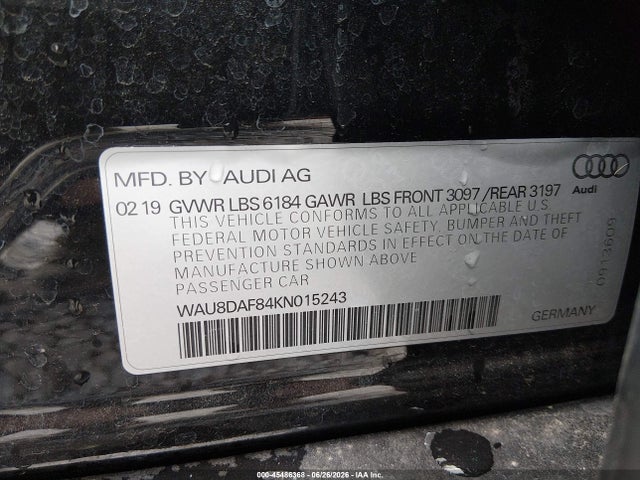 WAU8DAF84KN015243 Audi A8 L 55