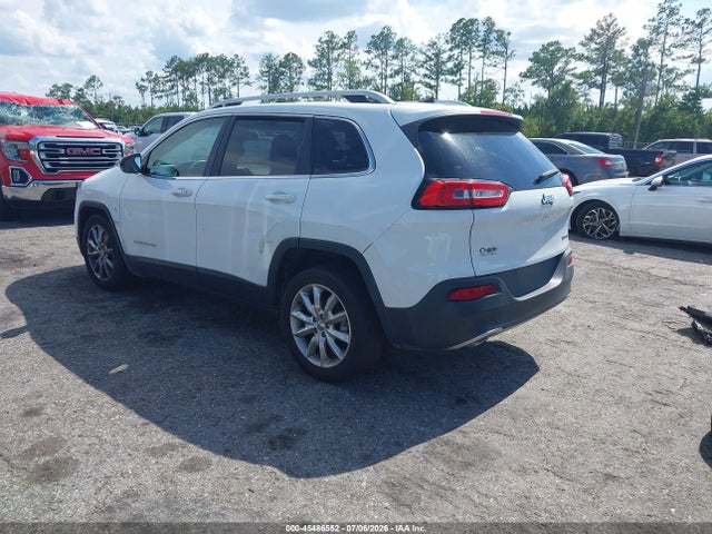 2017 Jeep Cherokee Limited მანქანა იყიდება აუქციონზე, vin: 1C4PJLDBXHW595764, აუქციონის ნომერი: 45486552