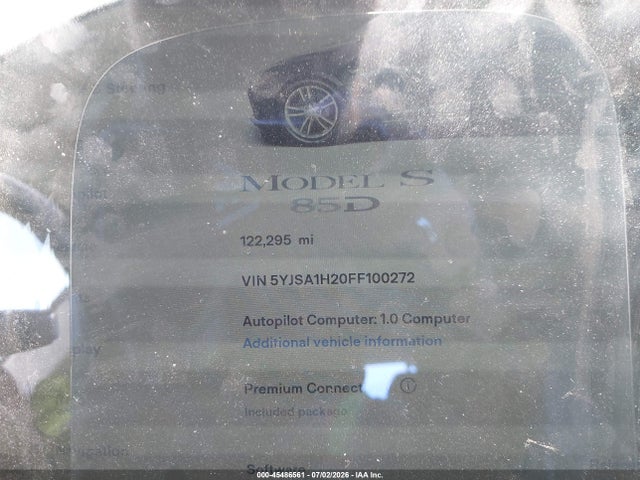 Tesla Model S 70d/85d/p85d 2015 5YJSA1H20FF100272 Image 7
