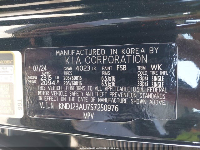 KIA SOUL LX 2025 KNDJ23AU7S7250976 Image 9