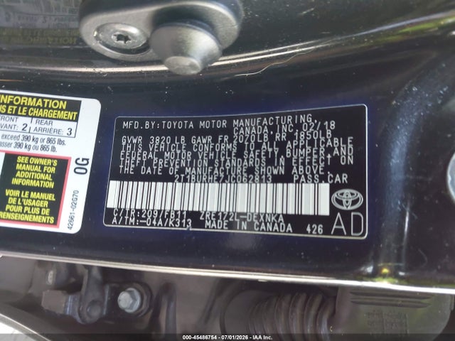 Toyota COROLLA LE 2018 2T1BURHE7JC062813 Image 9