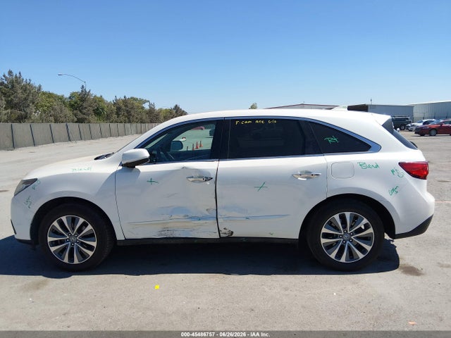 45486757 :رقم المزاد ، 5FRYD3H42GB010734 vin ، 2016 Acura Mdx Technology   Acurawatch Plus Packages/technology Package مزاد بيع