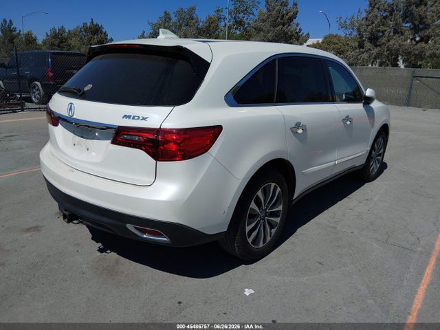 Aukcja sprzedaży 2016 Acura Mdx Technology   Acurawatch Plus Packages/technology Package, vin: 5FRYD3H42GB010734, numer aukcji: 45486757