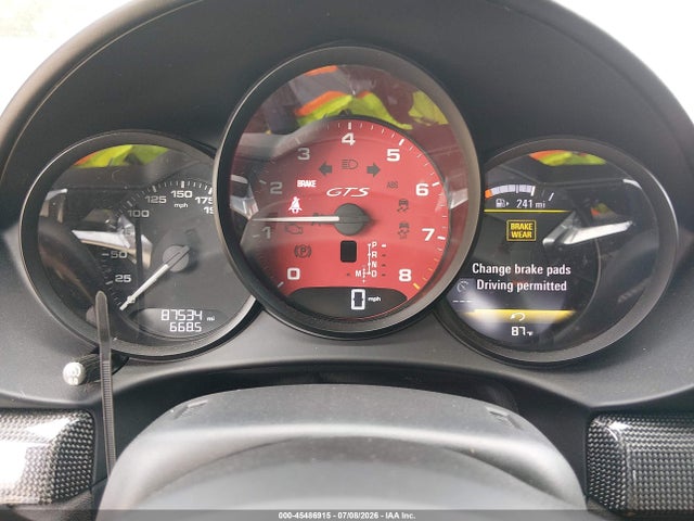 Продаж на аукціоні авто 2019 Porsche 718 Cayman Gts, vin: WP0AB2A8XKS278359, номер лоту: 45486915