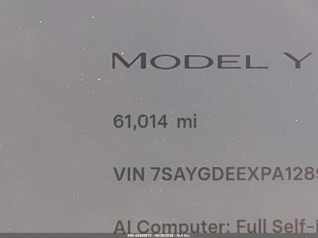 Aukcja sprzedaży 2023 Tesla Model Y Awd/long Range Dual Motor All-wheel Drive, vin: 7SAYGDEEXPA128932, numer aukcji: 45486970