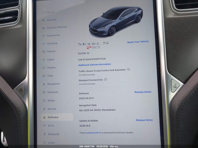 Aukcja sprzedaży 2013 Tesla Model S Performance, vin: 5YJSA1CPXDFP17341, numer aukcji: 45487198