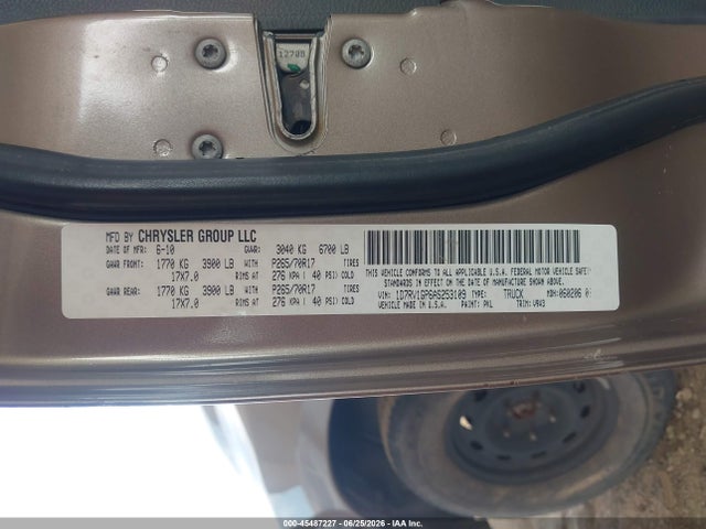2010 Dodge Ram 1500 St მანქანა იყიდება აუქციონზე, vin: 1D7RV1GP6AS253109, აუქციონის ნომერი: 45487227