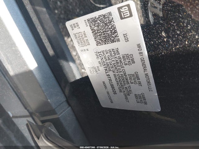 1GNS5TKL9TR188026 Chevrolet Tahoe High Country
