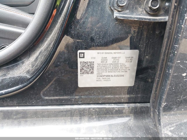 2020 Cadillac Ct5 Sport მანქანა იყიდება აუქციონზე, vin: 1G6DP5RK5L0102206, აუქციონის ნომერი: 45487539