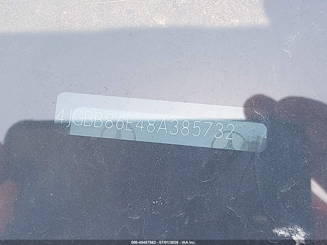 45487563 :رقم المزاد ، 4JGBB86E48A385732 vin ، 2008 Mercedes-benz Ml 350 4matic مزاد بيع