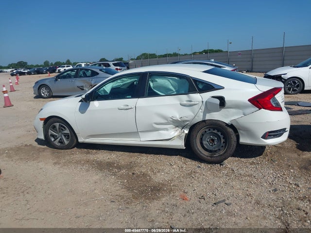 45487770 :رقم المزاد ، 19XFC2F66KE027075 vin ، 2019 Honda Civic Lx مزاد بيع
