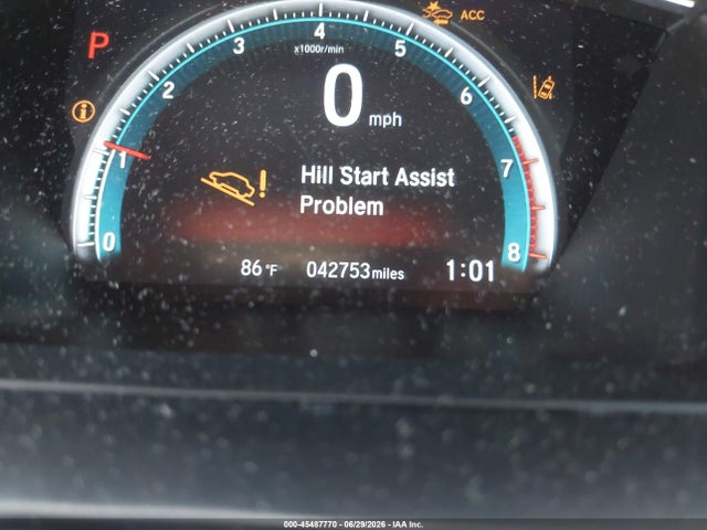 45487770 :رقم المزاد ، 19XFC2F66KE027075 vin ، 2019 Honda Civic Lx مزاد بيع