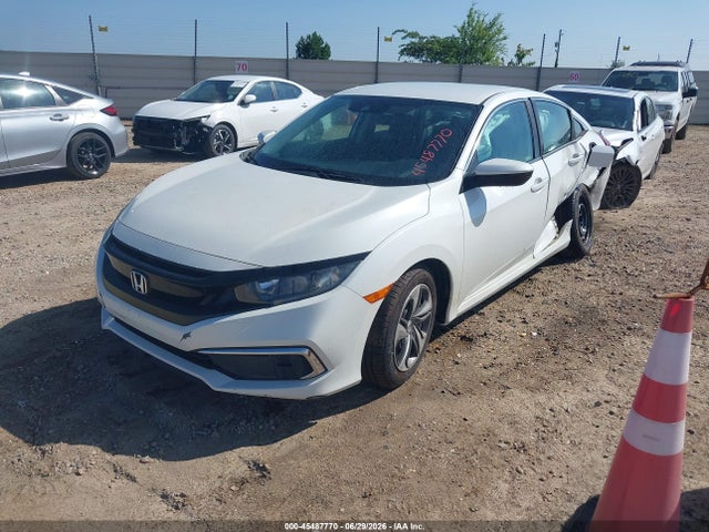 45487770 :رقم المزاد ، 19XFC2F66KE027075 vin ، 2019 Honda Civic Lx مزاد بيع