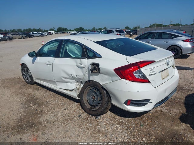 45487770 :رقم المزاد ، 19XFC2F66KE027075 vin ، 2019 Honda Civic Lx مزاد بيع