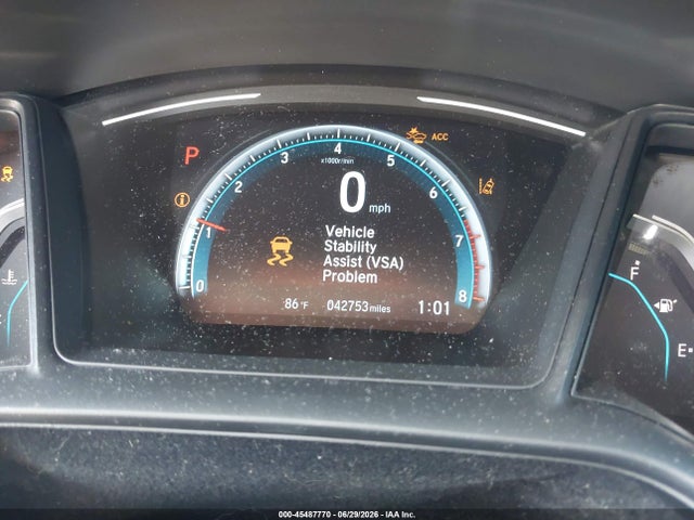 45487770 :رقم المزاد ، 19XFC2F66KE027075 vin ، 2019 Honda Civic Lx مزاد بيع