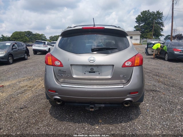 2009 Nissan Murano Sl მანქანა იყიდება აუქციონზე, vin: JN8AZ18U69W105454, აუქციონის ნომერი: 45488194