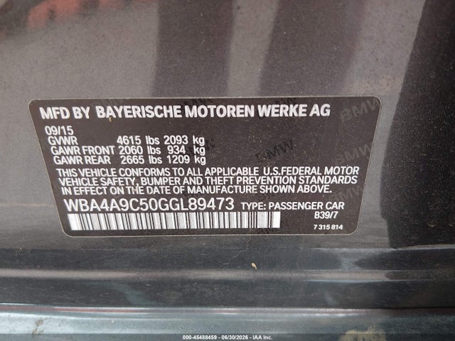 BMW 428i Gran Coupe 2016 WBA4A9C50GGL89473 Image 9