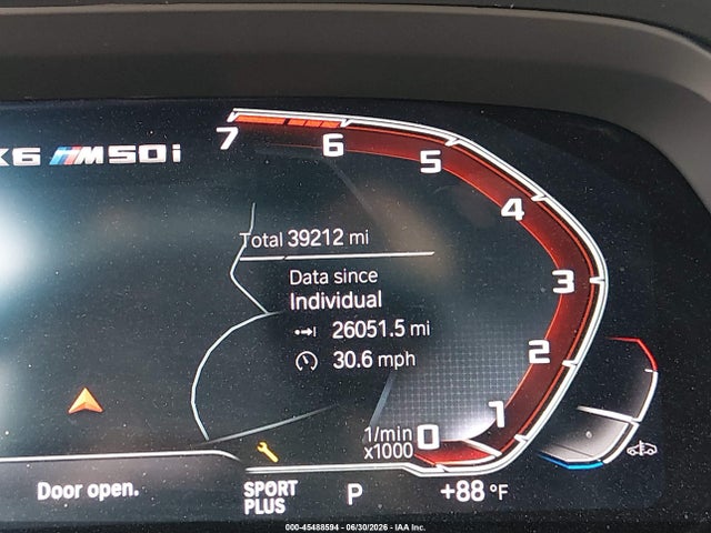 Aukcja sprzedaży 2021 Bmw X6 M50i, vin: 5UXCY8C02M9F92021, numer aukcji: 45488594
