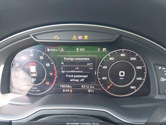 Продажа на аукционе авто 2018 Audi Q7 3.0t Premium, vin: WA1VAAF76JD024367, номер лота: 45488656
