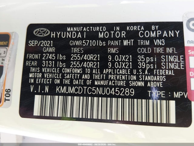 Продажа на аукционе авто 2022 Genesis Gv70 3.5t Awd Sport, vin: KMUMCDTC5NU045289, номер лота: 45488692