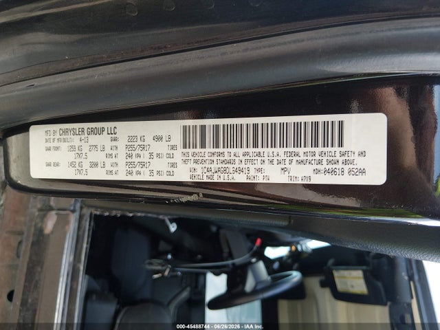 Aukcja sprzedaży 2013 Jeep Wrangler Sport, vin: 1C4AJWAG8DL649419, numer aukcji: 45488744