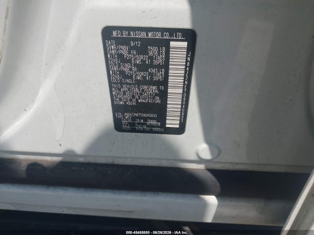 Продажа на аукционе авто 2013 Infiniti Qx56, vin: JN8AZ2NE7D9040933, номер лота: 45488880