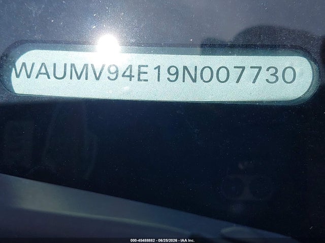 2009 Audi A8 L 4.2 მანქანა იყიდება აუქციონზე, vin: WAUMV94E19N007730, აუქციონის ნომერი: 45488882