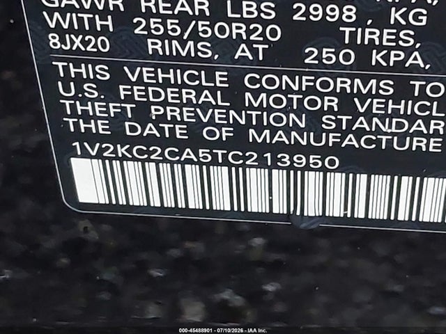 Aukcja sprzedaży 2026 Volkswagen Atlas Cross Sport Se With Technology, vin: 1V2KC2CA5TC213950, numer aukcji: 45488901