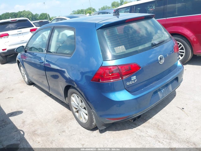 Aukcja sprzedaży 2015 Volkswagen Golf Tsi S 2-door, vin: 3VW917AU5FM094880, numer aukcji: 45489020