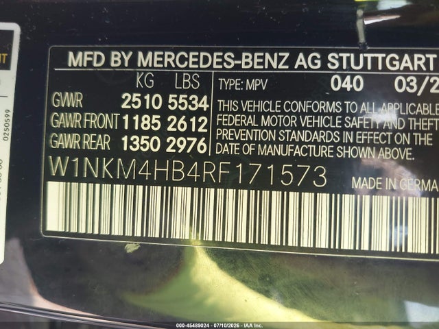 W1NKM4HB4RF171573 Mercedes-Benz Glc 300 4matic Suv