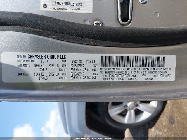 Jeep Patriot Latitude 2015 1C4NJPFB6FD219373 Image 9
