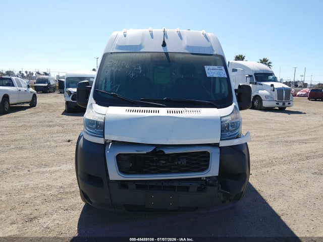 45489108 :رقم المزاد ، 3C6LRVDG9NE116391 vin ، 2022 Ram Promaster 2500 High Roof 159 Wb مزاد بيع