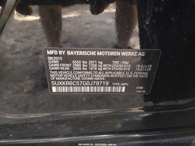 2016 Bmw X5 Xdrive50i მანქანა იყიდება აუქციონზე, vin: 5UXKR6C57G0J79719, აუქციონის ნომერი: 45489135