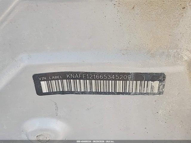 2006 Kia Spectra Ex/lx/sx მანქანა იყიდება აუქციონზე, vin: KNAFE121665345209, აუქციონის ნომერი: 45489334
