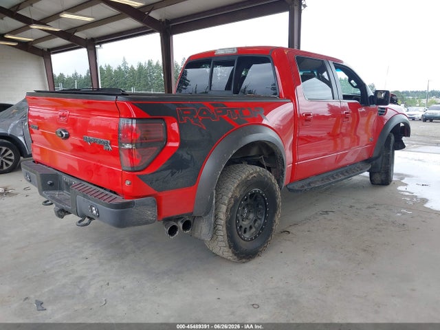 45489391 :رقم المزاد ، 1FTFW1R68CFB43544 vin ، 2012 Ford F-150 Svt Raptor مزاد بيع