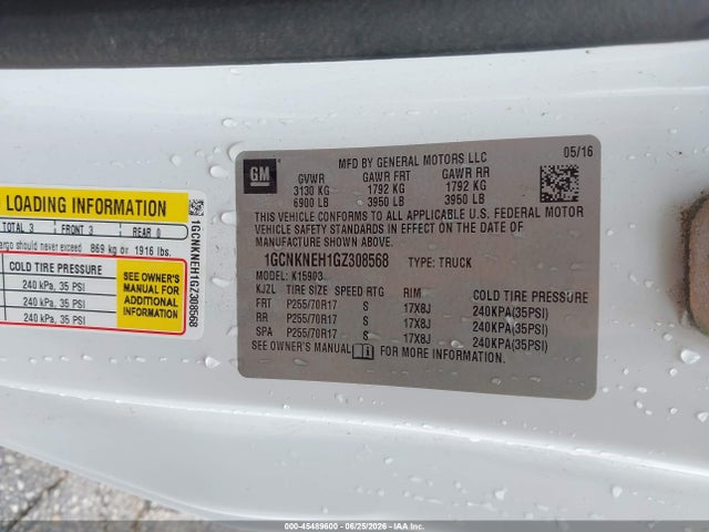 1GCNKNEH1GZ308568 Chevrolet Silverado 1500 Work Truck