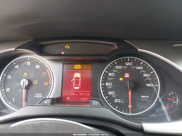 2009 Audi A4 2.0t Premium მანქანა იყიდება აუქციონზე, vin: WAULF78K29A138363, აუქციონის ნომერი: 45489800
