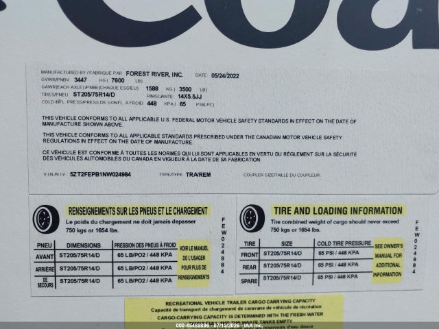 Coachmen Other 2022 5ZT2FEPB1NW024984 Image 9