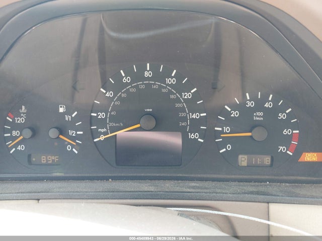 45489943 :رقم المزاد ، WDBJF65G3YA955553 vin ، 2000 Mercedes-benz E 320 مزاد بيع