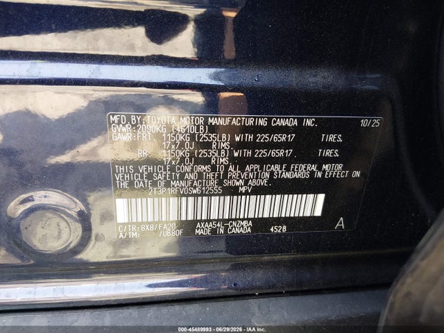 Toyota Rav4 Xle 2025 2T3P1RFV0SW612555 Image 9