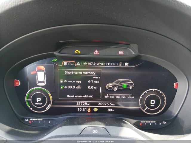 2018 Audi A3 E-tron 1.4t Premium/1.4t Tech Premium მანქანა იყიდება აუქციონზე, vin: WAUTPBFFXJA091514, აუქციონის ნომერი: 45490208