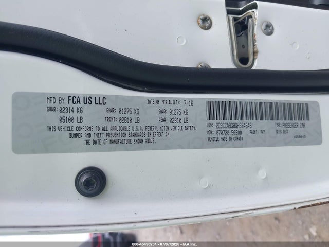 45490231 :رقم المزاد ، 2C3CCABG8GH304546 vin ، 2016 Chrysler 300 300s Alloy Edition مزاد بيع