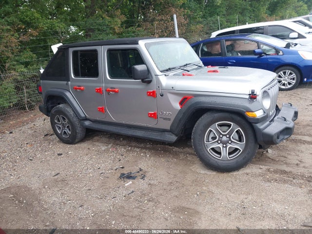 45490233 :رقم المزاد ، 1C4HJXDNXLW182774 vin ، 2020 Jeep Wrangler Unlimited Sport S 4x4 مزاد بيع
